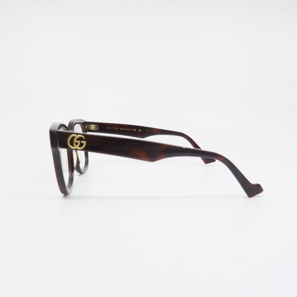 Gucci GG0958O 004752mm Havana (Brown) New Square Women's Eyeglasses Frames. - Picture 7 of 8